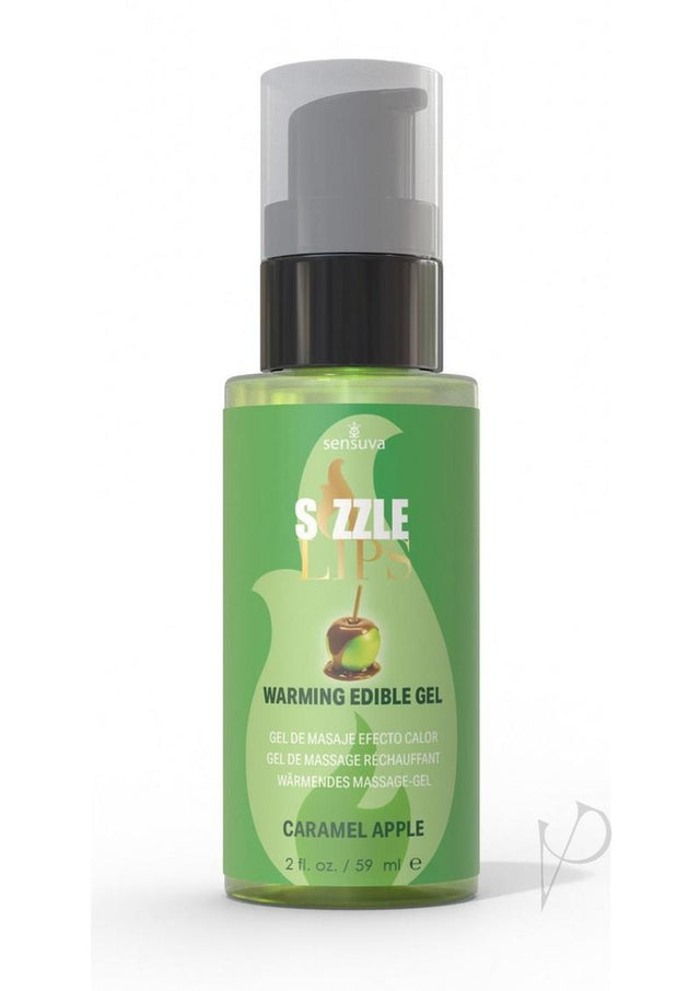 Sizzle Lips Warming Edible Gel Caramel Apple 2oz