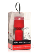 Bloomgasm Pleasure Rose-Petite Mini Silicone Rechargeable Rose Wand - Red