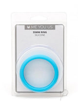 ME YOU US Silicone 55mm Cock Ring - Aqua