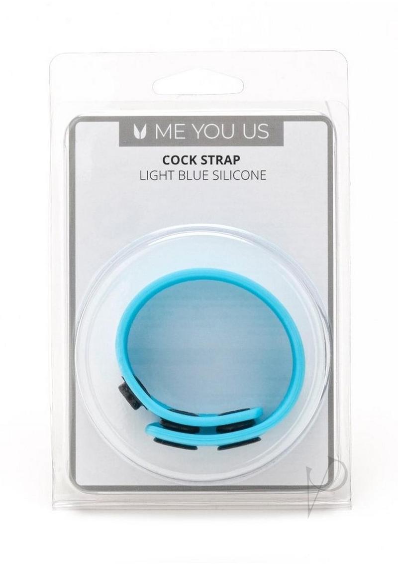 ME YOU US Silicone Cock Strap - Light Blue