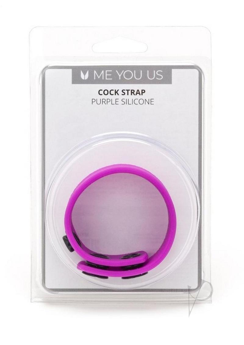ME YOU US Silicone Cock Strap - Purple