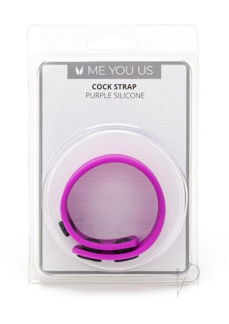 ME YOU US Silicone Cock Strap - Purple