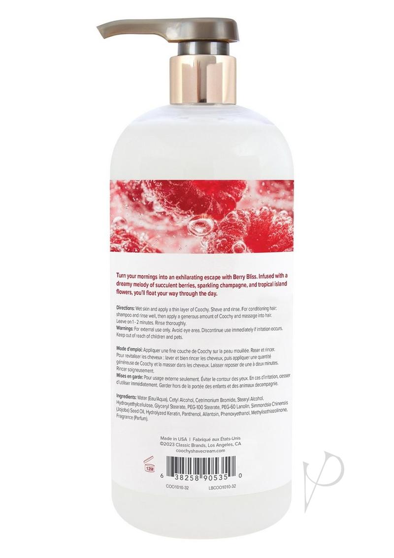 Coochy Shave Cream Berry Bliss 32oz
