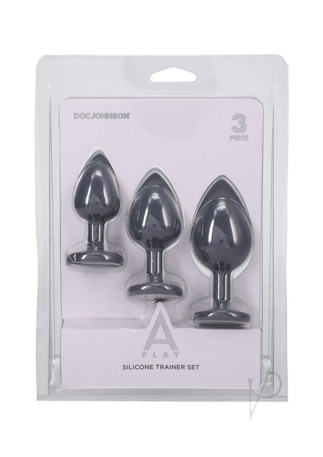 A-Play Silicone Anal Trainer Set - Gray