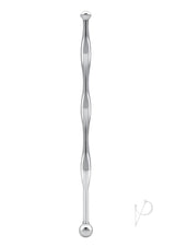 Blue Line Wavy Urethral Sound 6in - Stainless Steel