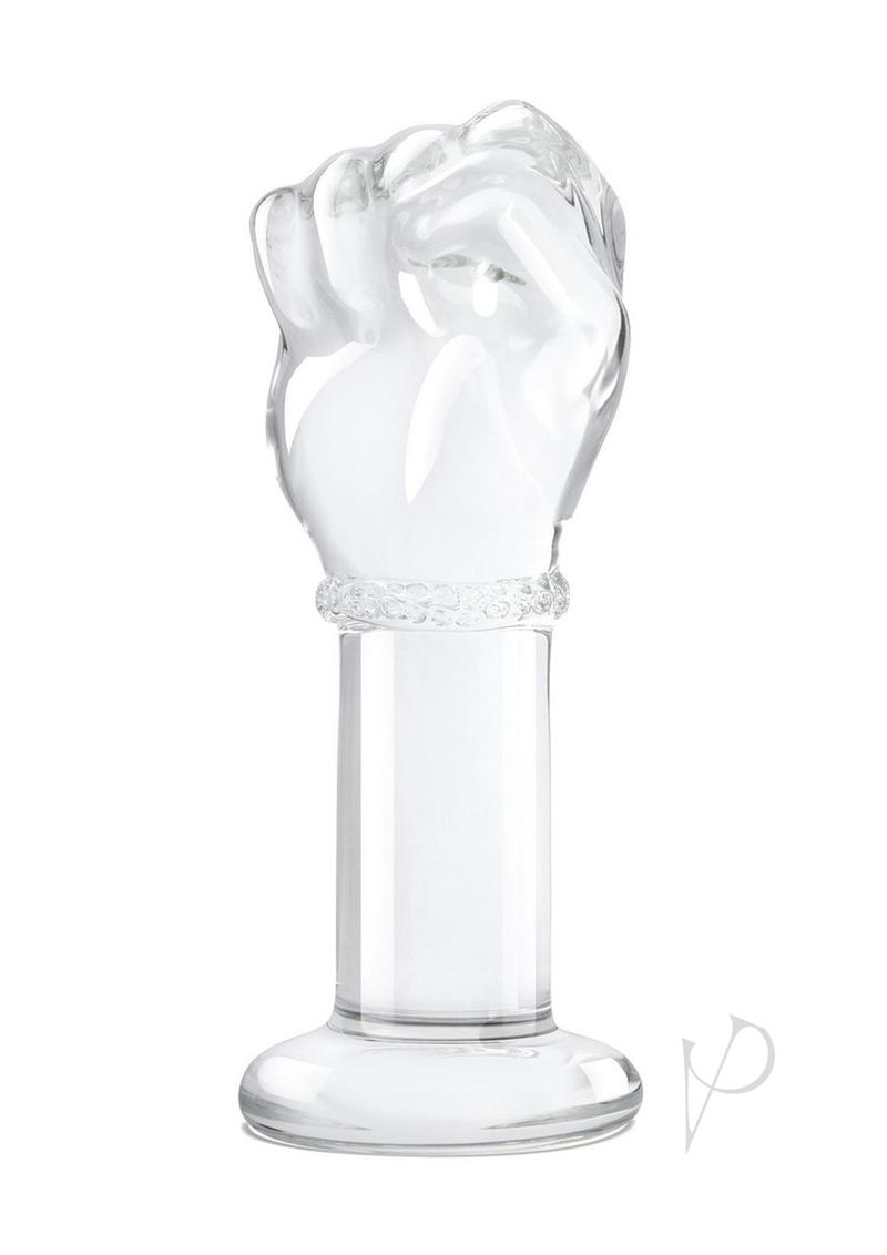 Glas Fist Glass Butt Plug 5in - Clear