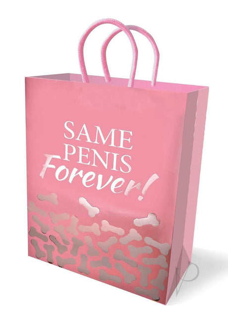 Same Penis Forever Gift Bag - Pink/Silver