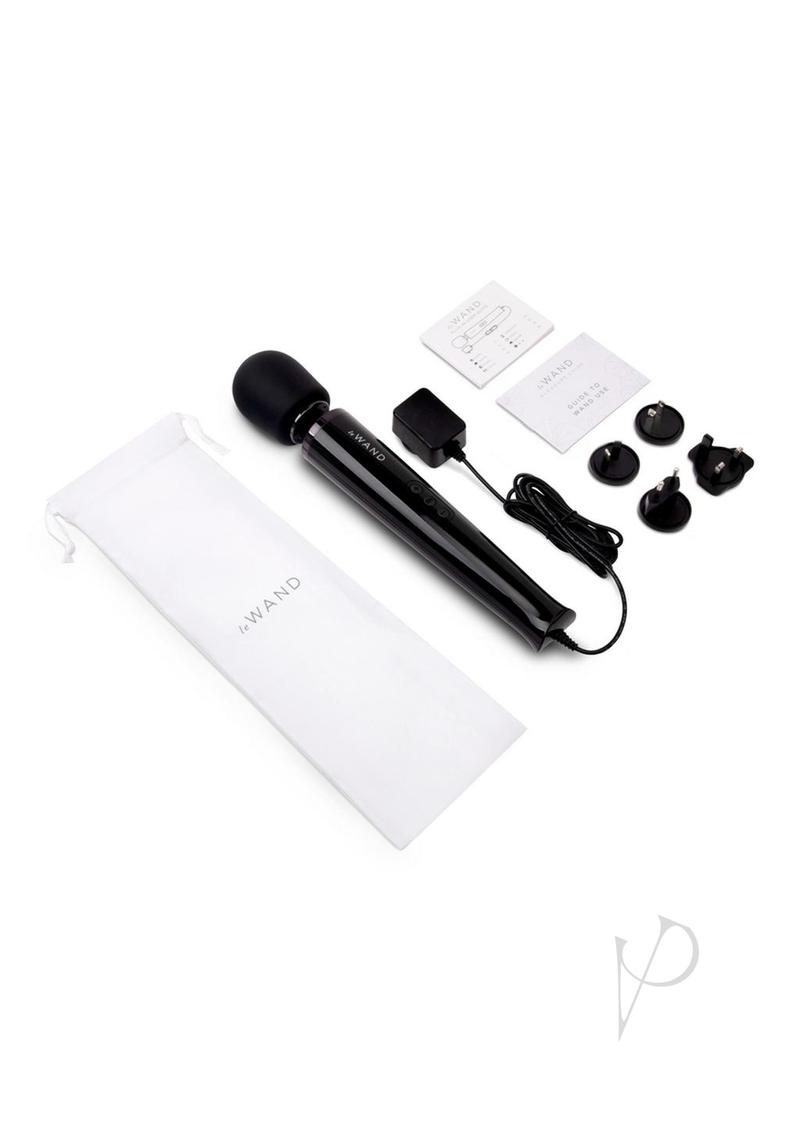 Le Wand Plug-in Massager - Sky Black