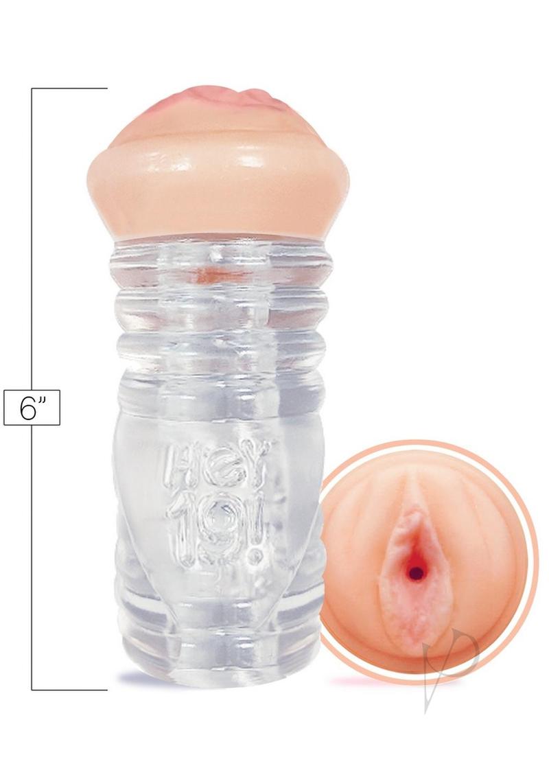 Hey 19!, ClearStroke Dual End Pussy Nadia Styles - Clear/Vanilla