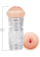 Hey 19!, ClearStroke Dual End Pussy Nadia Styles - Clear/Vanilla