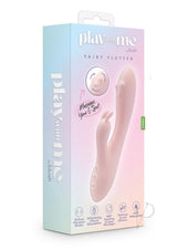 Play with Me Fairy Flutter Rechargeable Silicone Rabbit Vibrator - Pink