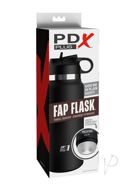 PDX Plus Fap Flask Thrill Seeker Stroker - Frosted/Black