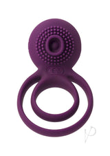 Svakom Tammy Silicone Rechargeable Clitoral Stimulator Couple`s Ring - Purple