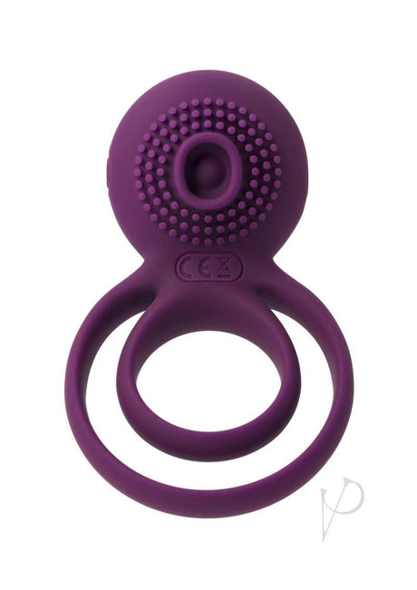 Svakom Tammy Silicone Rechargeable Clitoral Stimulator Couple`s Ring - Purple