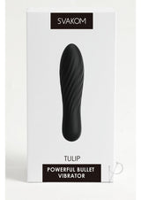 Svakom Tulip Rechargeable Silicone Bullet - Black