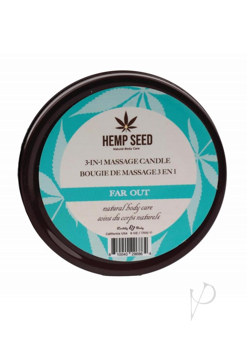 Earthly Body Hemp Seed 3 In 1 Massage Candle - Far Out