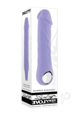 Purple Fantasy Rechargeable Silicone Vibrator - Purple