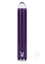 Playboy Amethyst Rechargeable Silicone Vibrator - Purple