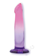 Shades G-Spot Dildo with Suction Cup 6.25in - Pink/Purple