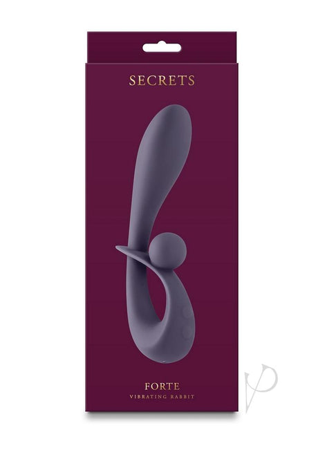 Secrets Forte Rechargeable Silicone Rabbit Vibrator - Purple