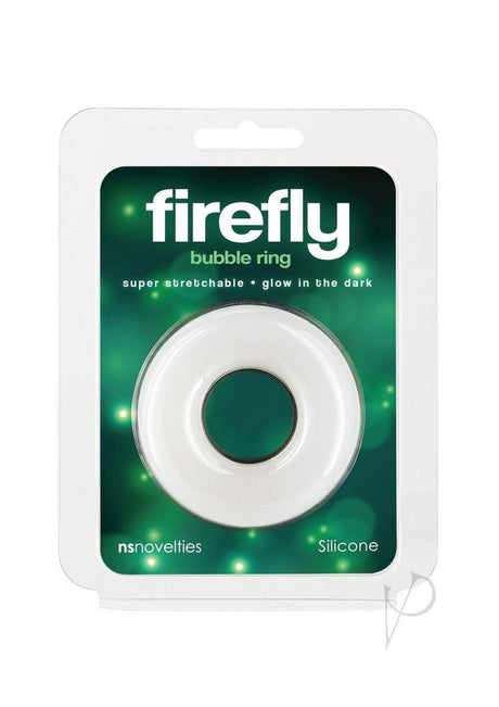 Firefly Bubble Ring Glow in The Dark Cock Ring - Large - White