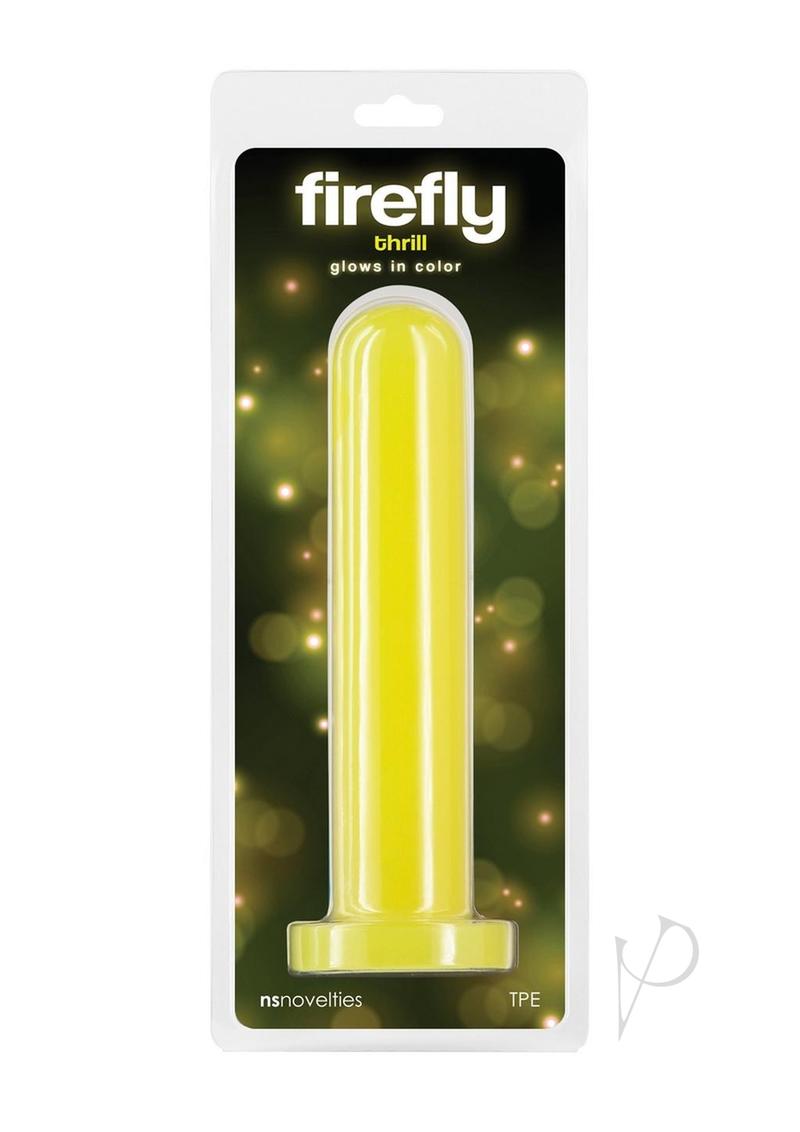 Firefly Thrill Glow in The Dark Dildo - Large - Yellow