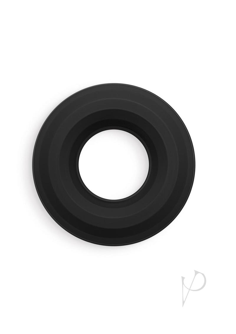 Renegade Fireman Ring Silicone Cock Ring - Medium - Black