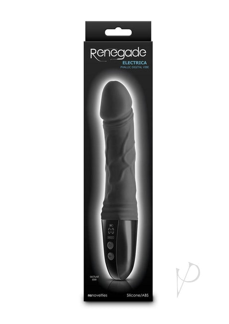 Renegade Electrica Rechargeable Silicone Vibrator - Black