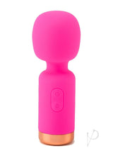 Pink Pussycat Vibrating Pocket Wand Rechargeable Massager - Pink