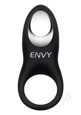 Envy Toys Imprint Textured Rechargeable Silicone Stamina Ring - Black