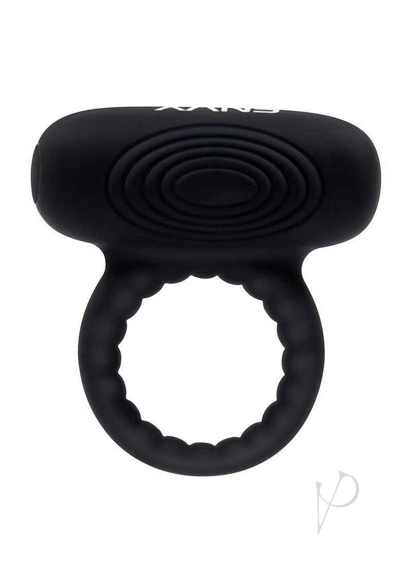 Envy Toys Trembler Vibrating Rechargeable Silicone Stamina Ring with Remote Control - Black
