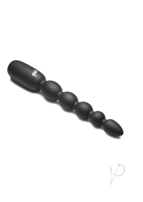 Bang! Digital Rechargeable Silicone Anal Beads - Black