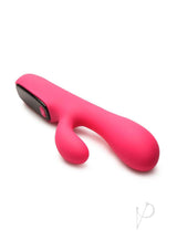 Bang! Digital Rechargeable Silicone Rabbit Vibrator - Pink