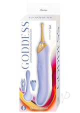 Goddess Lavender Elegance Rechargeable Silicone Dual End Massager - Lavender