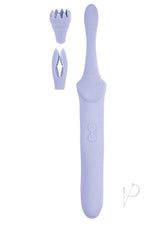 Goddess Lavender Elegance Rechargeable Silicone Dual End Massager - Lavender