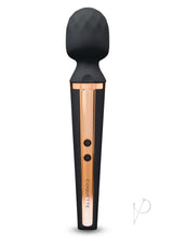 Coquette The Queen Wand Rechargeable Silicone Massager - Black/Gold