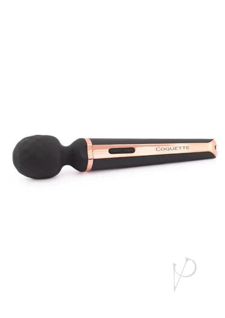 Coquette The Princess Wand Rechargeable Silicone Massager - Black/Gold