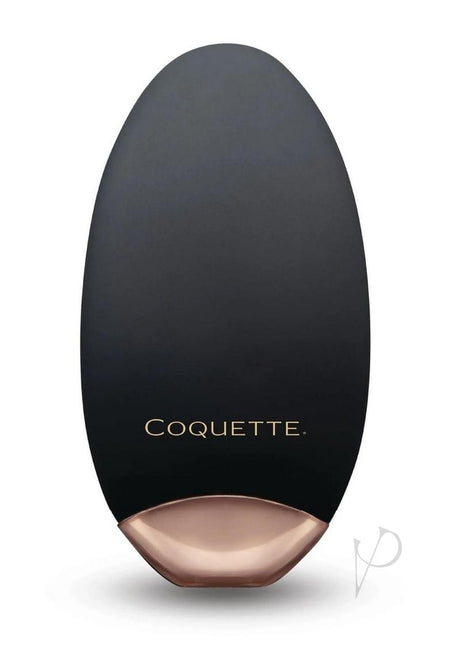 Coquette The Lay Me Down Rechargeable Silicone Vibrator - Black/Gold