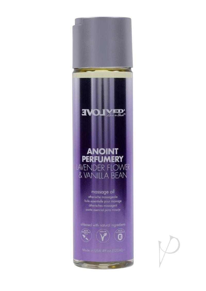 Anoint Perfumery Massage Oil Lavender Flower and Vanilla Bean - 4oz