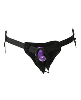 Sportsheets New Cummers Strap-On Harness Kit with Slim Dildo - Black/Purple