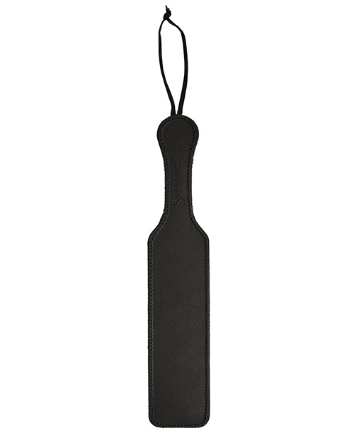 Sportsheets Leather Paddle with Fur - Black