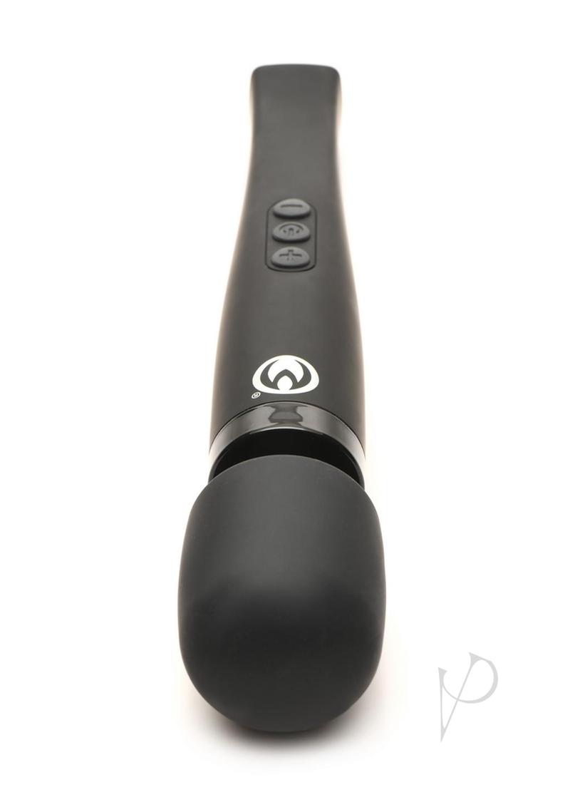 Master Series Thunderstick Pro Wand Rechargeable Silicone Wand - Black