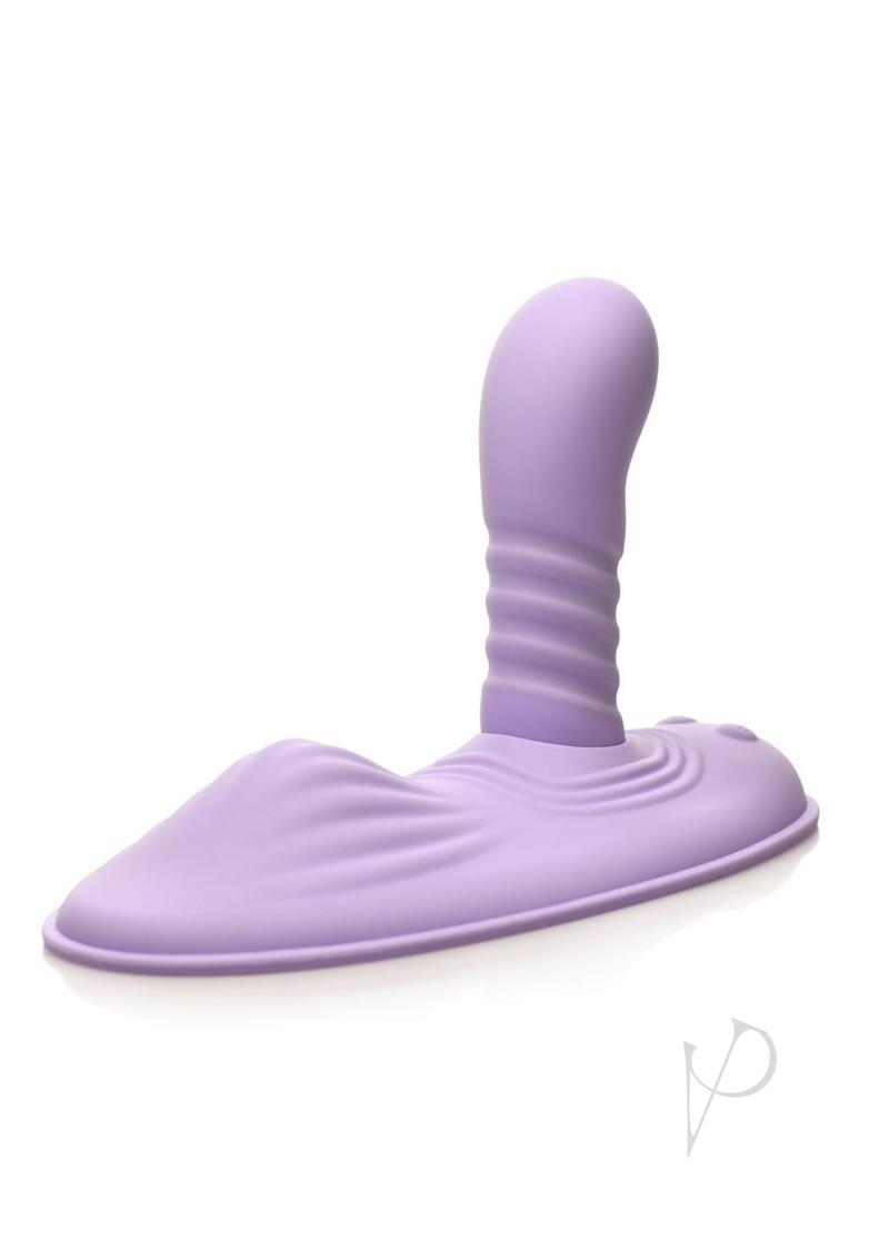 Inmi Thrust N Grind Thrusing and Vibrating Rechargeable Silicone Grinder Pad with Remote - Purple