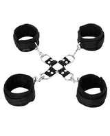 Sportsheets Hog Tie and Cuff Set (5 piece) - Black