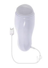 Selopa Pleasure Can Rechargeable Silicone Pussy Stroker - White