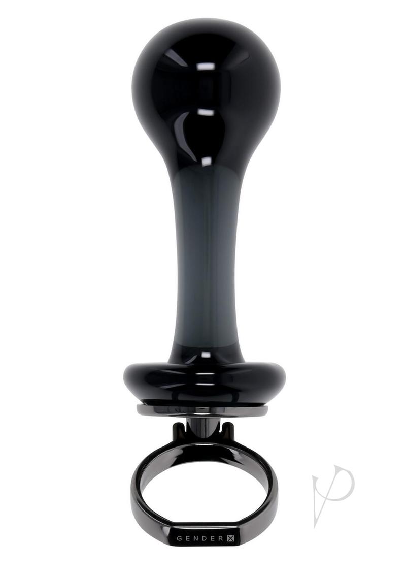 Gender X Blow Pop Glass Anal Plug - Black