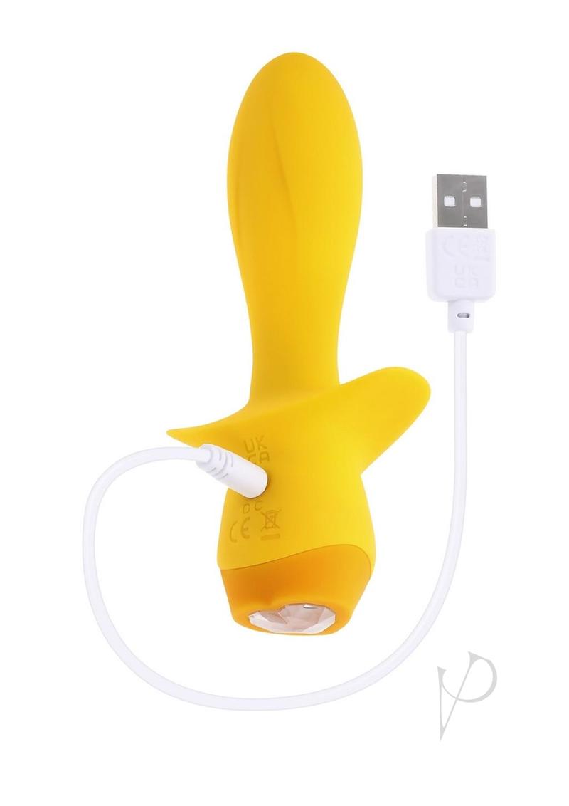 Selopa Mellow Yellow Rechargeable Silicone Vibrating Plug - Yellow