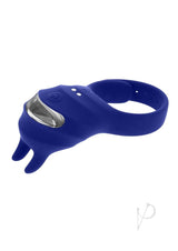 Zero Tolerance Adjustable Fun Ring Rechargeable Silicone Cock Ring - Blue