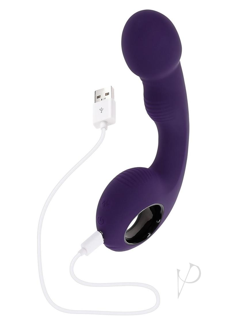 Zero Tolerance Rip Curl Rechargeable Silicone Prostate Vibrator - Purple