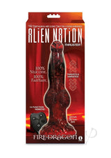 Alien Nation Fire Dragon Silicone Thrusting Dildo with Remote Control - Red/Black